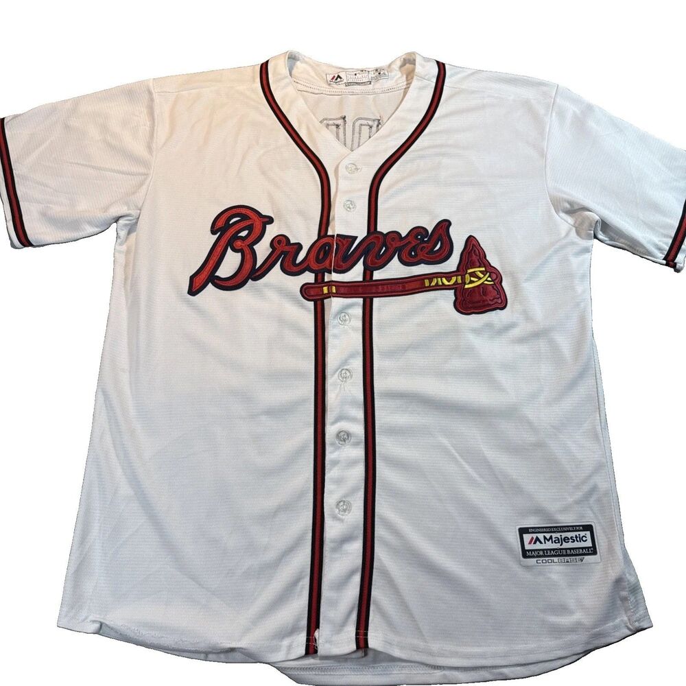 Atlanta Braves Greg Maddux Authentic Majestic Jersey Sz XL VINTAGE